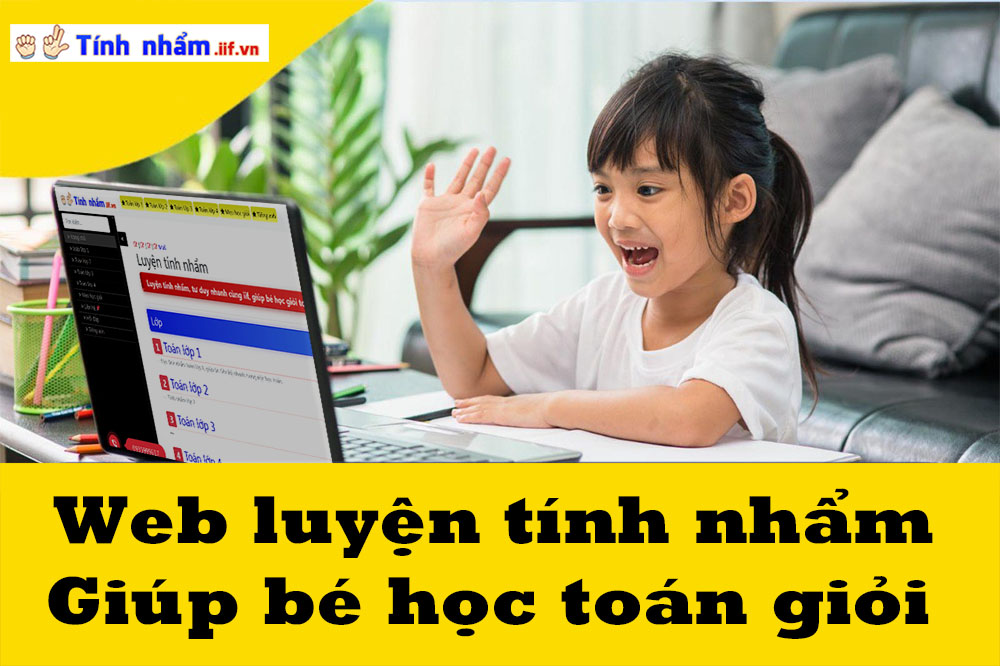 Web luyện t&iacute;nh nhẩm